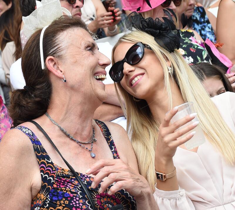 Two ladies enjoying their day at Sedgefield Races