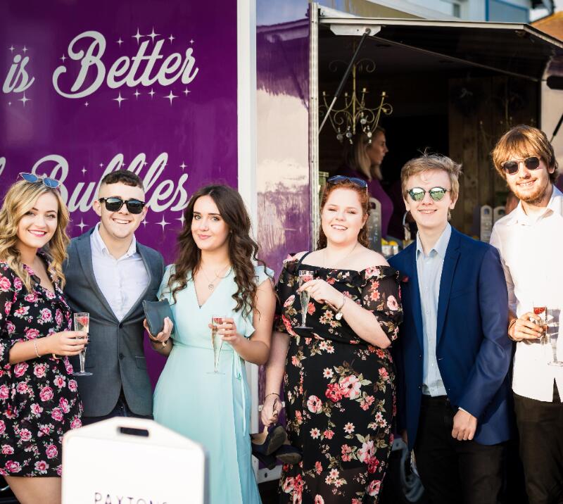 A group of friends at Sedgefield Races